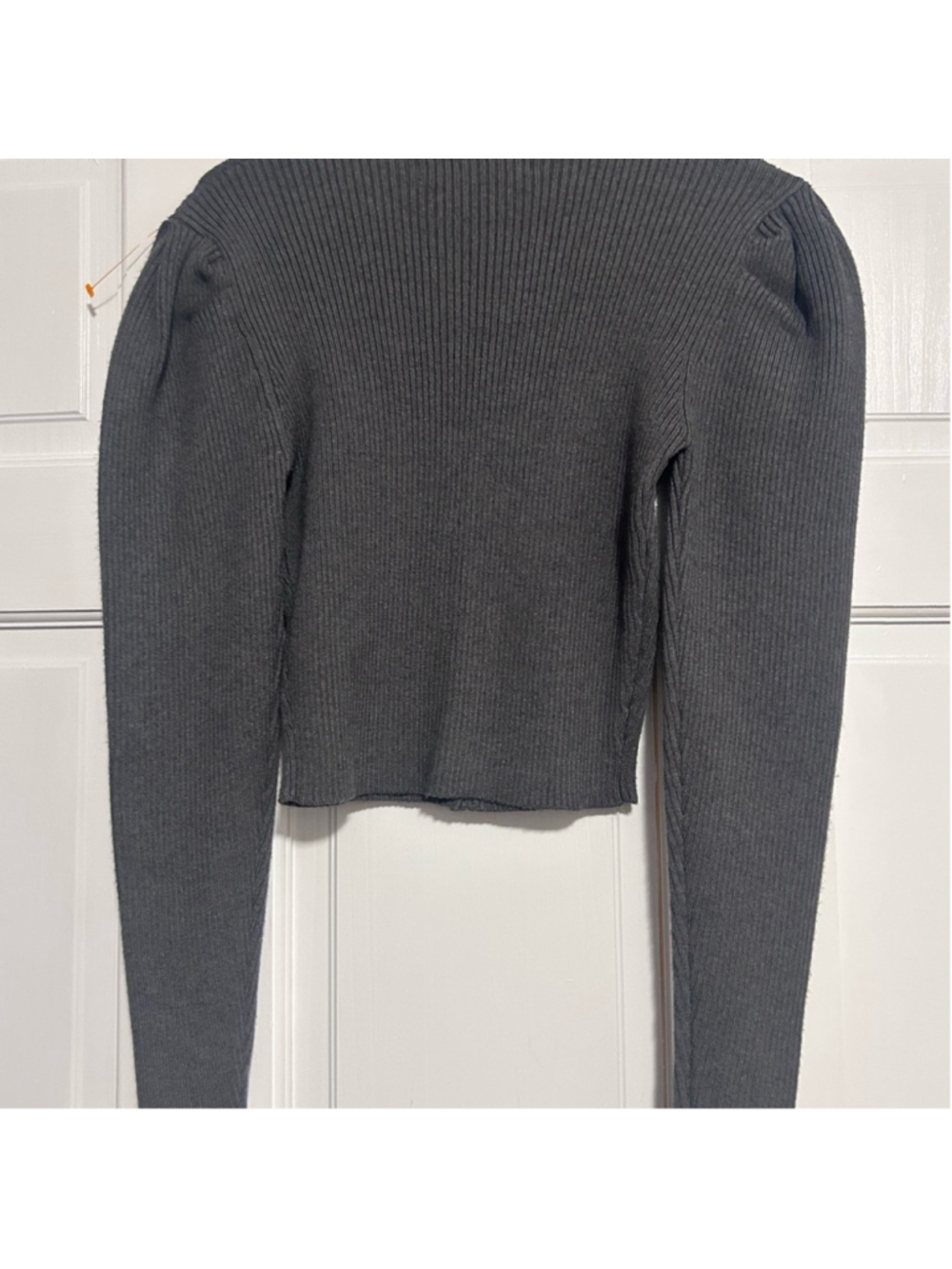 Zara Charcoal Gray Ribbed Cutout Button-Front Top
#52 - Picture 5 of 5